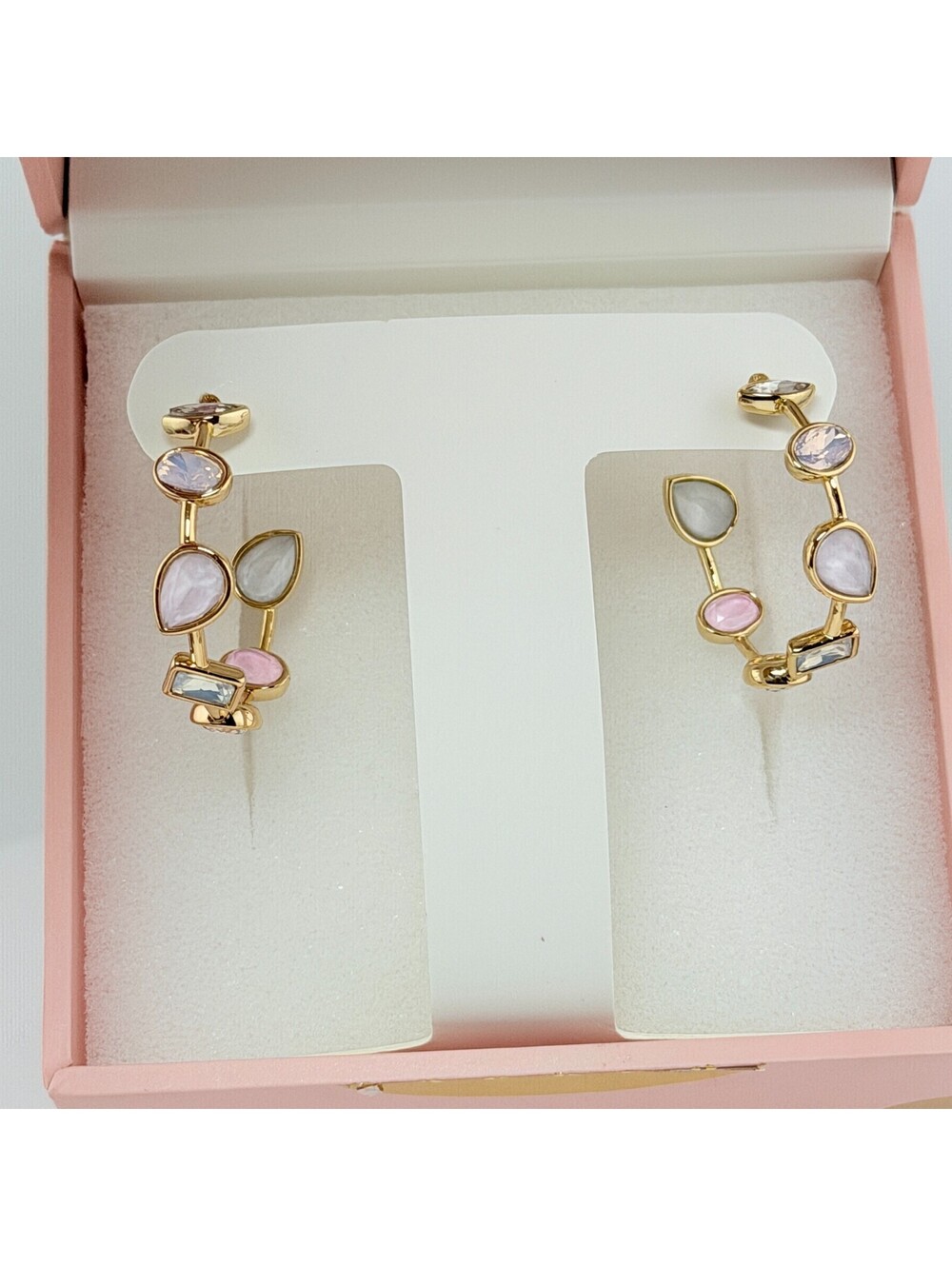 Bomb Party Jewel Candy Earrings "Above The Clouds" Desert Oasis on Yellow Gold